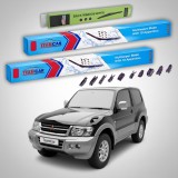 Cumpara ieftin Ștergătoare Mitsubishi Pajero III (V6_W, V7_W) 2000-2007 | Set Față și Spate Flat Premium &ndash; TeamCar&reg;