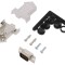 Conector D-Sub 9 pini tată, negru