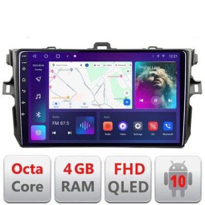 Navigatie Toyota Corolla B-063 Android Ecran QLED octa core 4+64 carplay android auto KIT-063+EDT-E309V3 CarStore Technology foto