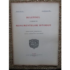 BULETINUL COMISIUNII MONUMENTELOR ISTORICE , PUBLICATIE TRIMESTRIALA , ANUL IV , FASC. 15 ,IULIE-SEPTEMBRIE 1911