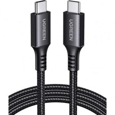 Cablu Date si Incarcare USB-C - USB-C UGREEN US567, 60W, 1m, Gri foto