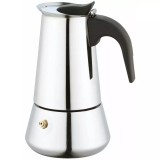 Espressor de cafea pentru aragaz si inductie, inox, capacitate 300 ml, 6 cesti, Kinghoff