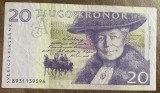 B11 5 - Bancnota foarte veche - Suedia - 20 koroane