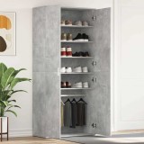 Cumpara ieftin Dulap pentru &icirc;ncălțăminte Gri de beton 80x39x180 cm Lemn compus