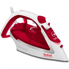 Fier de calcat TEFAL EasyGliss Plus FV5717E0, 2500 W, 195g/min, Easygliss Plus, Durilium AirGlide, Functie calcare verticala, Autosteam, Rosu