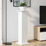 vidaXL Suport pentru plante Alb foarte lucios 30,5 x 30 x 100,5 cm 899752