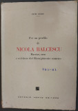 PETRU IROAIE: PER UN PROFILO DI NICOLA(E) BALCESCU MAESTRO EROE E SCRITTORE/1959