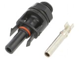 Conector solar mamă drept 2,5-6mm2 crimpat 1,5kV