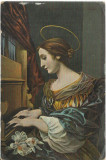 AMS @ # - ILUSTRATA SANTA CECILIA, PIAN, 1911, SCRISA, RELIGIOASA