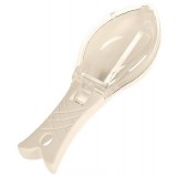 Cur&Auml;&Egrave;&Auml;tor manual pentru solzi de pe&Egrave;te, design ergonomic &Atilde;&reg;n form&Auml; de pe&Egrave;te, cu recipient colector, 16x6 cm, roz pal