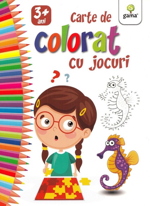 Carte Colorat Cu Jocuri, - Editura Gama