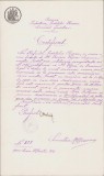 HST 242S Act 1905 semnat olograf prefect județul Roman