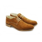 Pantofi casual barbati din piele naturala intoarsa maro 855 Camel