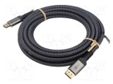 Cablu DisplayPort 1.4 Goobay, mufe DisplayPort, PVC, 2m