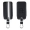 Husa Cheie Auto pentru Renault / Dacia - 4 Butoane - Keyless Go, Piele ecologica, Negru, 44637.11