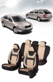 Cumpara ieftin Set huse scaune piele si textil SKODA OCTAVIA II 2004-2013 Dynamic Bej