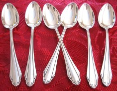 SET LINGURITE ARGINTATE PLACATE CU ARGINT MARCA MARTIN 13 CM