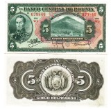 Bolivia 5 Bolivianos 1928 P-120a aUNC