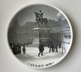 Farfurie din portelan suedez GUSTAVSBERG, dedicat CRACIUN 1979, exemplar limitat