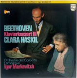 Beethoven - Clara Haskil, Igor Markevitch &lrm;&ndash; Beethoven Klavierkonzert Nr. 3 _ NM / NM vinil, LP, disc _ Philips, Olanda