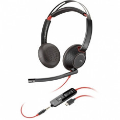 Casti Call Center Plantronics Blackwire 5220, USB-C, jack 3.5 mm,Binaural - PLC00232 foto