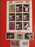 PARAGUAY, SPORT SUPRATIP. - BLOC + SERIE MNH, Nestampilat