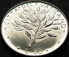 Moneda 50 LIRE - VATICAN, anul 1974 * cod 5274 B - Papa Paul VI -lea = UNC