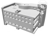 Protecție mufă MCP 1.5K/MCP 2.8 mamă PIN 25 neagră, TE Connectivity