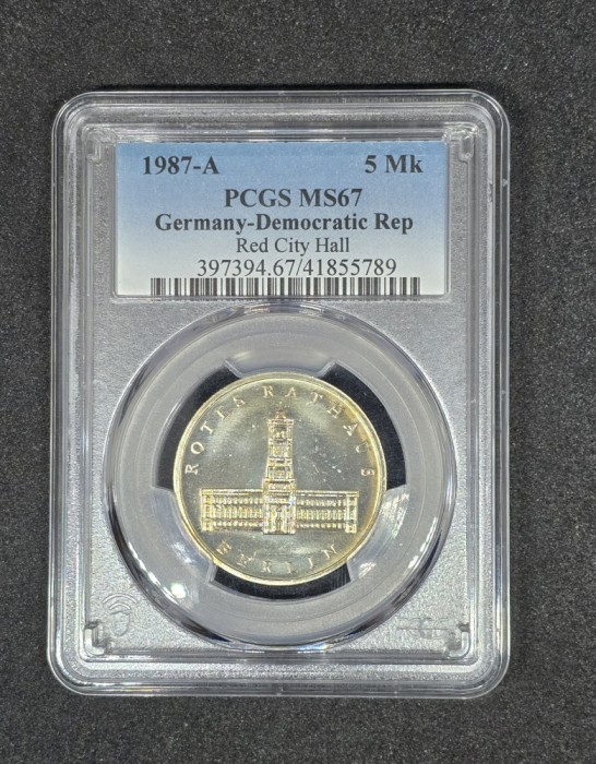 5 Mark 1987 PCGS MS67