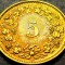Moneda 5 RAPPEN - ELVETIA, anul 1986 * cod 1194 = A.UNC