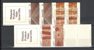 Australia.1987 Arta populara a aborigenilor carnet MA.109 foto