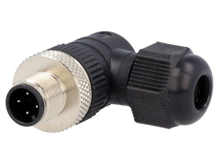 Conector M12 4 pini IP67 pe cablu