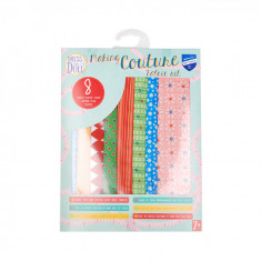 Set de materiale hainute pentru papusi Couture Floral squares, Dress Your Doll EduKinder World