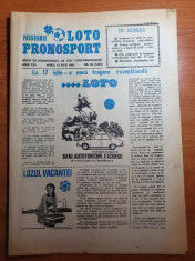 revista programul loto-pronosport 12 iulie 1983 foto
