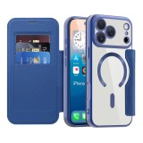 Husa iPhone 17 Pro Max Asteroid GSM SmartMag Book Case, albastru