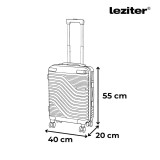 Cumpara ieftin Set valize Leziter TraveLux Urban XXIV, 4 piese cu roti 360&deg;, negru