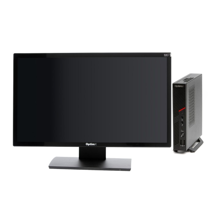 Sistem POS OptimX T100 Mini, Intel Core i5-9500 3.00GHz, 8GB DDR4, 256GB SSD + Monitor Touchscreen OptimX Pro MY21, 21.5 inch NewTechnology Media
