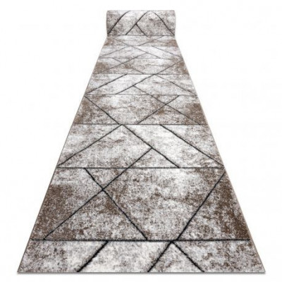 Traversa modern COZY 8872 Wall, geometric, triunghiurile - structural două niveluri de l&amp;acirc;nă braun, 70 cm foto