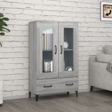 VidaXL Dulap &icirc;nalt, gri sonoma, 70x31x115 cm, lemn compozit