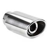 Ornament toba esapament din otel inoxidabil cromat AMiO MT 003, capat evacuare cu montaj rapid pe cleme, diametru montaj 30-42 mm
