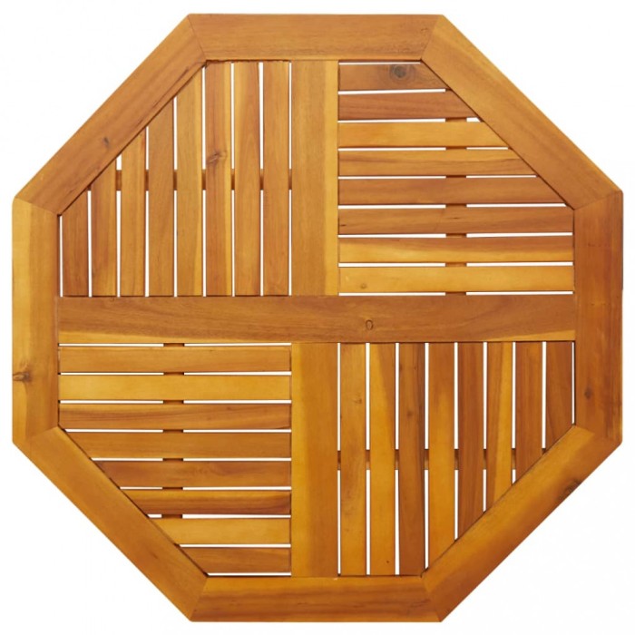Blat de masă, 90x90x2,2 cm, octogonal, lemn masiv acacia