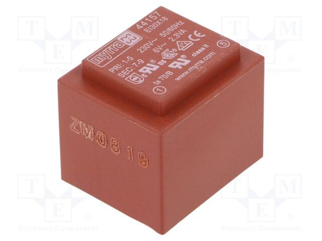 Transformator MYRRA 2,3VA 230VAC 6V 383mA PCB