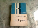 ACT DE PREZENTA - ILARIE VORONCA