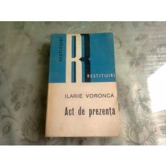 ACT DE PREZENTA - ILARIE VORONCA