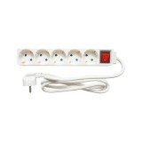 Prelungitor cu 5 prize Schuko 1,5 m, 16A, cu &icirc;ntrerupator Breckner Germany