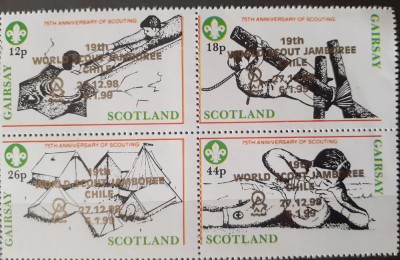 GAIRASY SCOTLAND 1998,SCUTISM, CERCETASI 4v. mnh foto