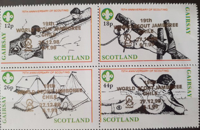 GAIRASY SCOTLAND 1998,SCUTISM, CERCETASI 4v. mnh