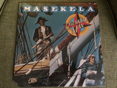 hugh masekela colonial man disc vinyl lp muzica funk USA 1976 cut out sigilat NM foto