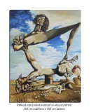 Cumpara ieftin Tablou la comanda - Soft Construction with Boiled Beans - 130x100cm ulei pe panza, reproducere Salvador Dali