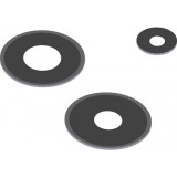 Cumpara ieftin Geam Camera Spate Xiaomi Redmi Note 13 Pro 4G, Wide + UltraWide + Macro, Negru